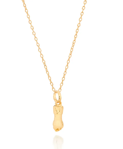 Pingente figa banhado a ouro 18k