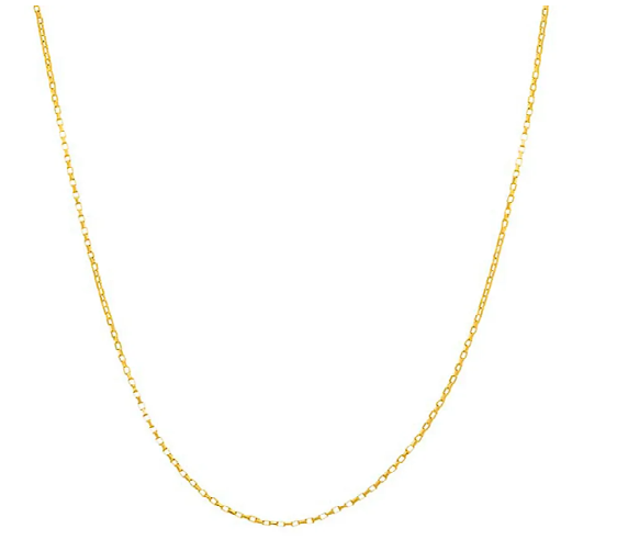 Gargantilha veneziana banhada a ouro 18k tam.50
