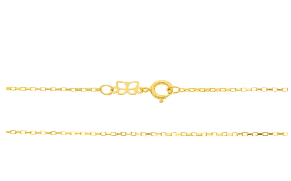 Gargantilha veneziana banhada a ouro 18k tam.50