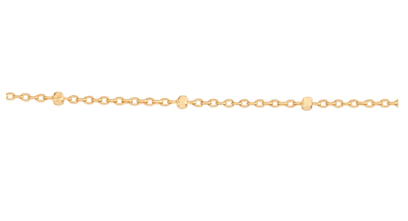 Gargantilha banhada a ouro 18k tam.50