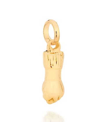 Pingente figa banhado a ouro 18k