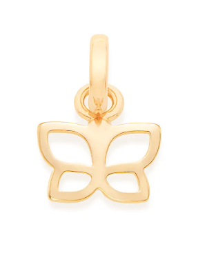 Pingente borboleta banhado a ouro 18k