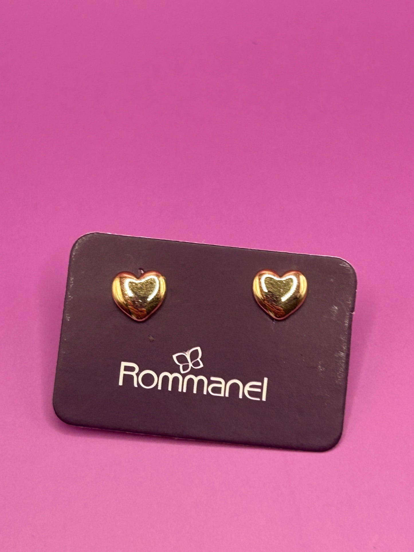 Brinco coração banhado a ouro 18k - Rommanel